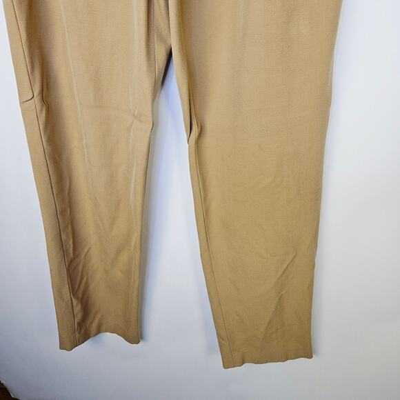 Lauren Ralph Lauren Womens Pants Size 14 Tan Wool Blend Stretch Pull-On Business - Picture 7 of 10